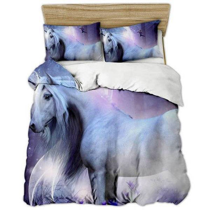 Einhorn Pferd Horn Bett Set