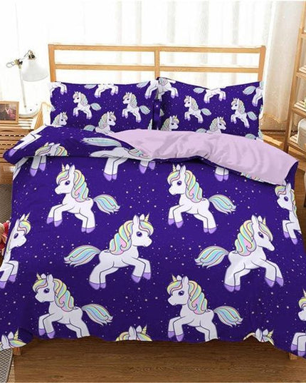 Einhorn Emoji Bett Set