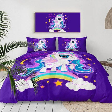 Einhorn Bettwäsche Wolke Galaxie