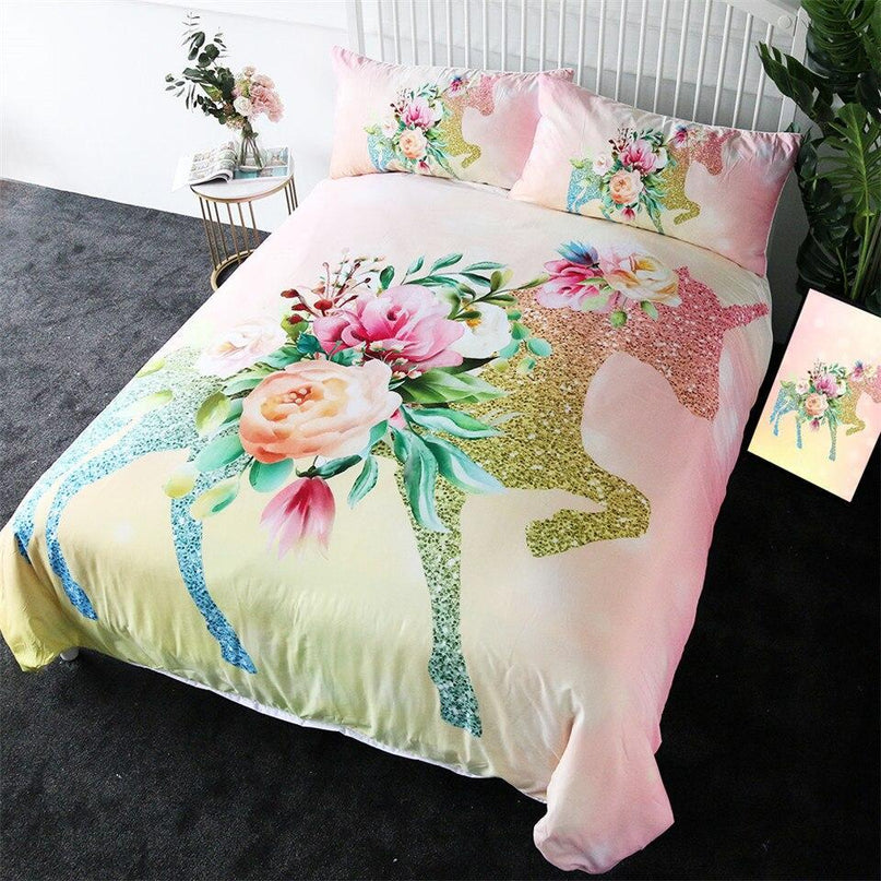 Einhorn Fleur Bett Set