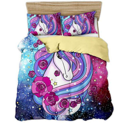 Einhorn Galaxy Bett Set