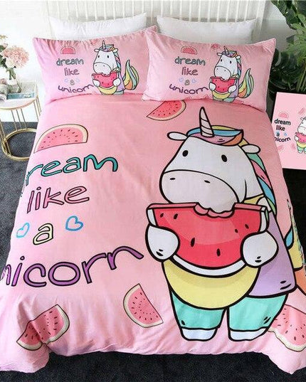 Einhorn Girly Bett Set