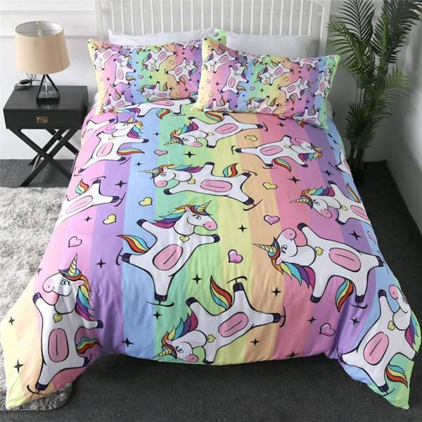 Einhorn Bettwäsche Happy