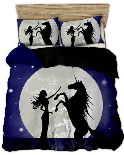 Einhorn Bettwäsche Mond