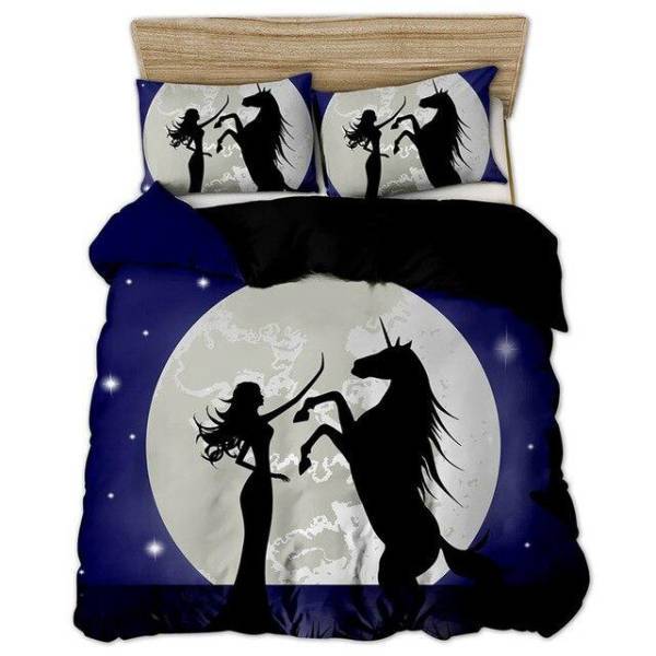 Einhorn Bettwäsche Mond