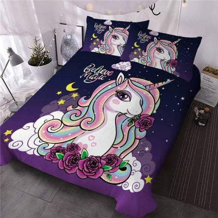 Einhorn-Bettwäsche Ultra Weich