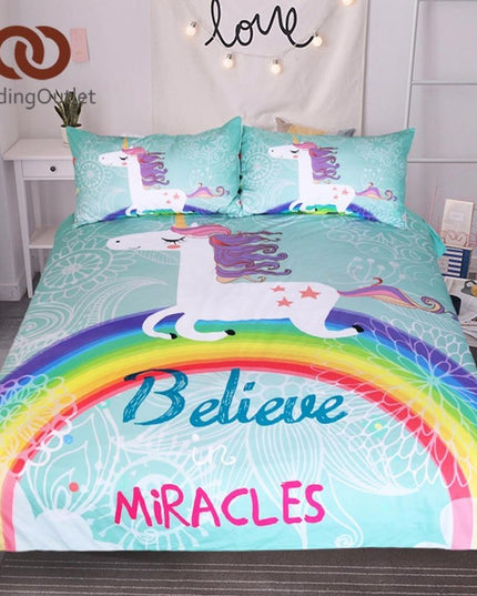 Einhorn-Wunder-Bett-Set