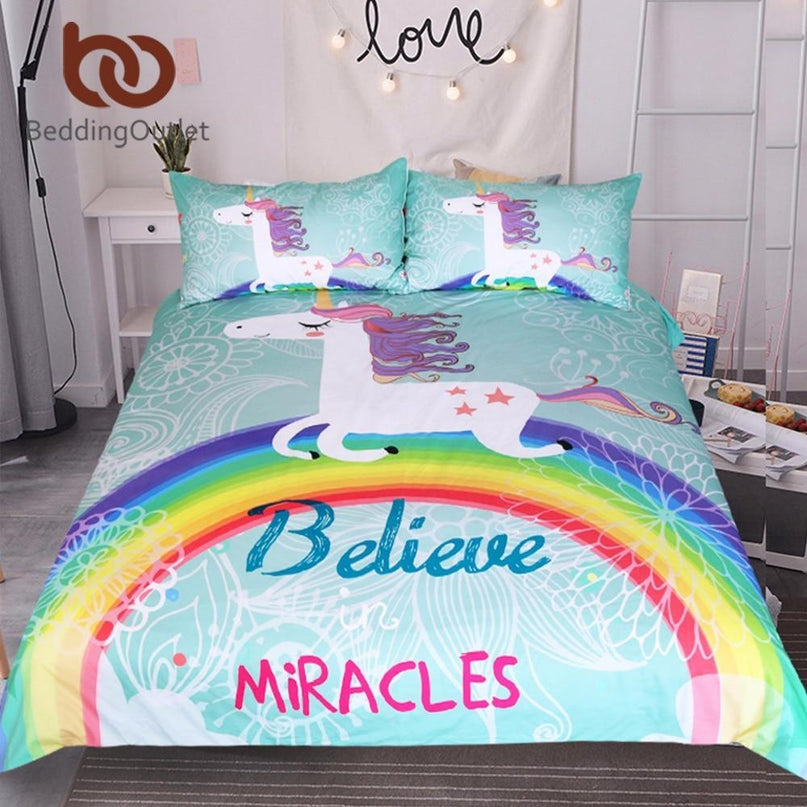 Einhorn-Wunder-Bett-Set