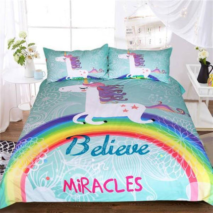 Einhorn-Wunder-Bett-Set