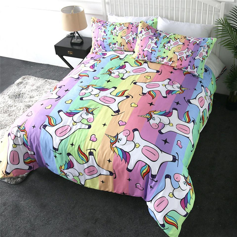 Einhorn Nacht Bett Set