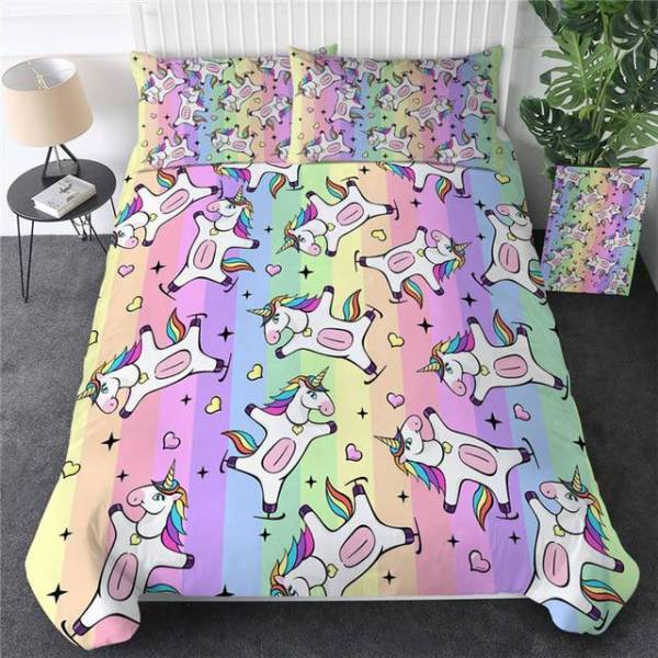 Einhorn Nacht Bett Set