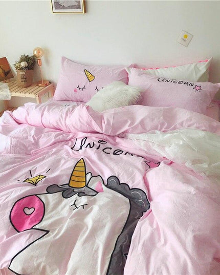 Einhorn Fantasy Traum Bett Set