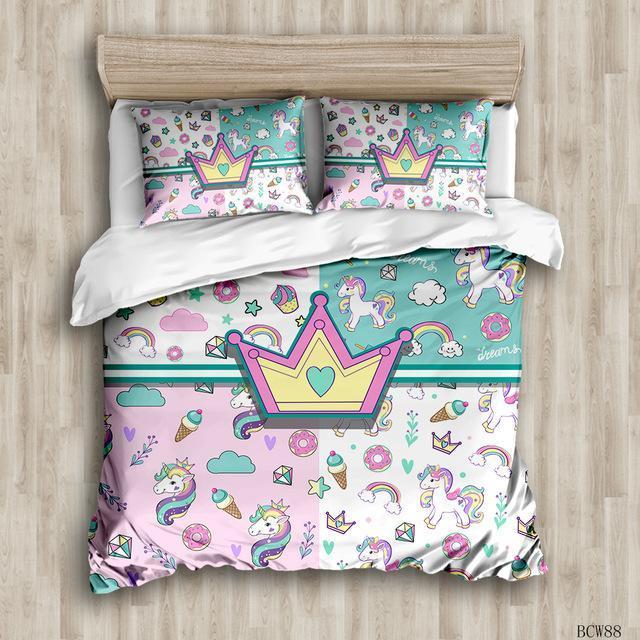 Einhorn Stil Bett Set