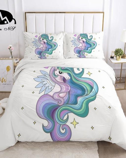 Einzelbett Einhorn Set