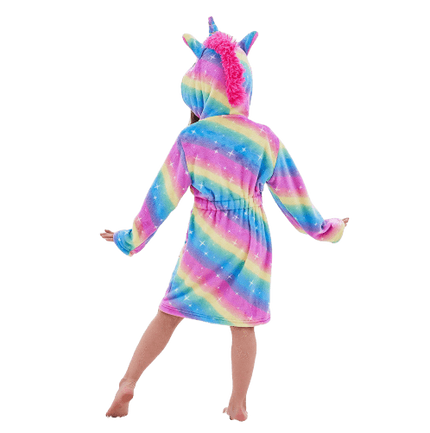 Einhorn Regenbogen Bademantel