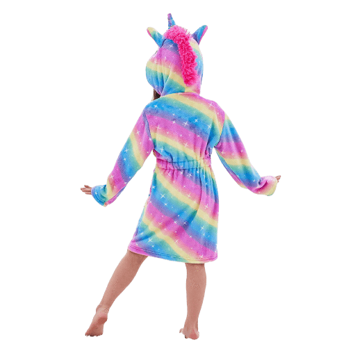 Einhorn Regenbogen Bademantel