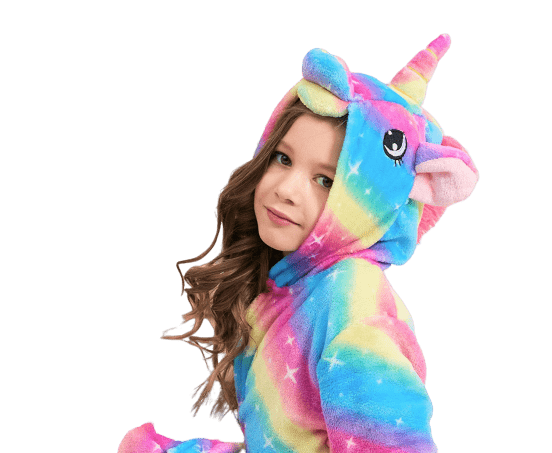 Einhorn Regenbogen Bademantel