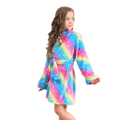 Einhorn Regenbogen Bademantel