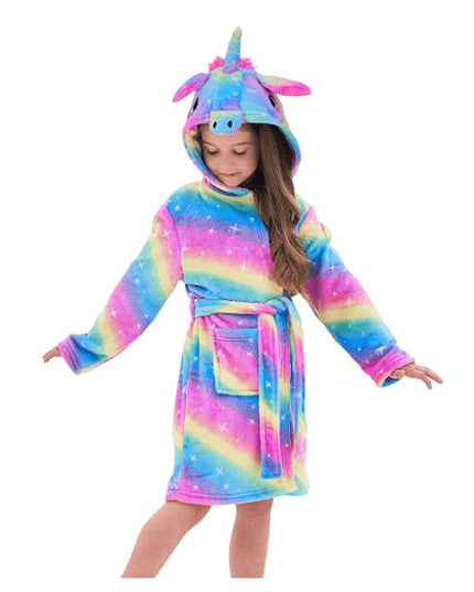 Einhorn Regenbogen Bademantel