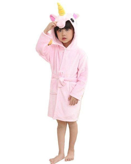 Einhorn Rosa Mädchen Bademantel