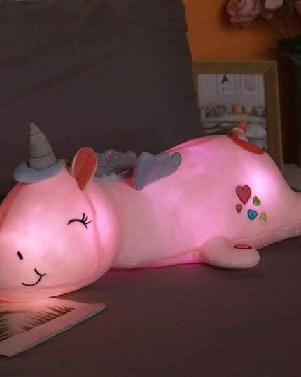 Leuchtend rosa Einhorn Plüsch