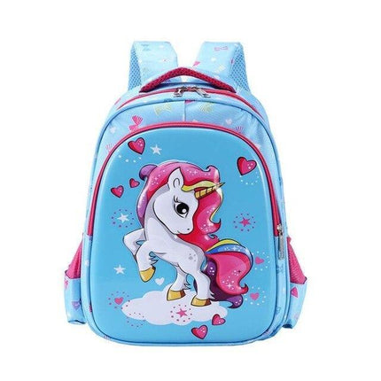 Kleine Einhorn Schulranzen Kawaii Blau