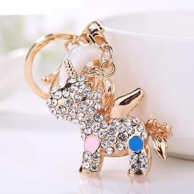 Einhorn Schlüsselanhänger Diamant