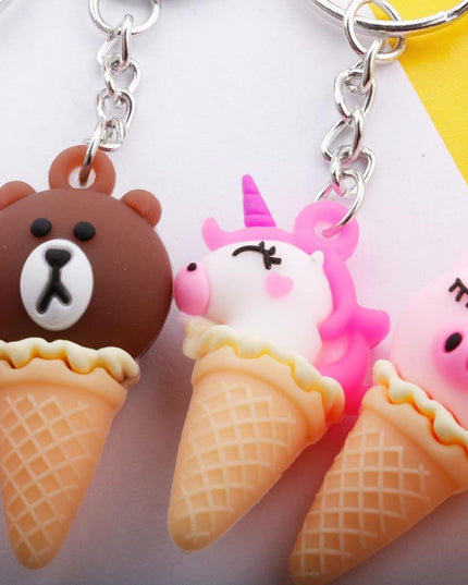 Einhorn Schlüsselanhänger Eiscreme