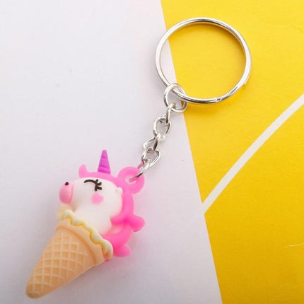 Einhorn Schlüsselanhänger Eiscreme