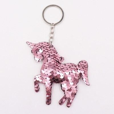 Einhorn Glitter Schlüsselanhänger