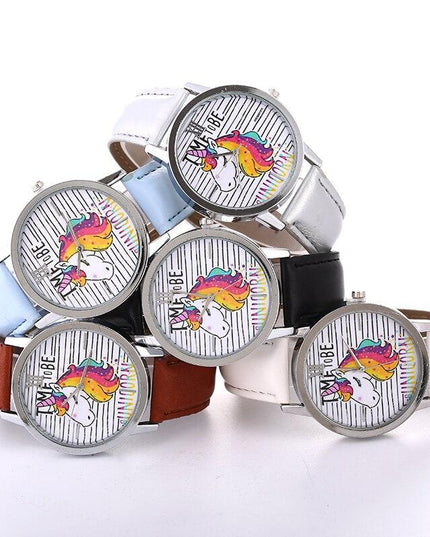 Einhorn Uhr Regenbogen