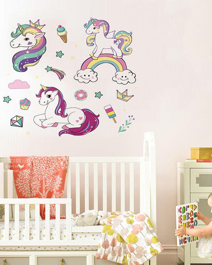 Einhorn Baby Wandaufkleber