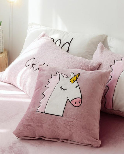 Einhorn Bettwäsche Fleece