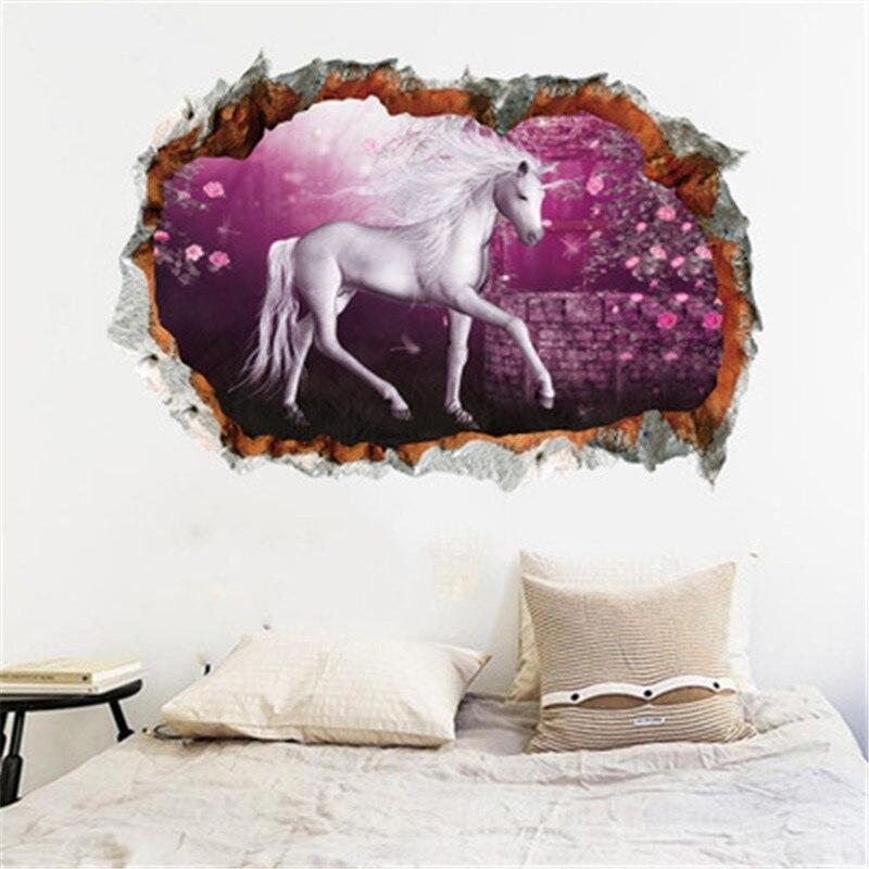 Aufkleber Einhorn Wandaufkleber Mädchenzimmer