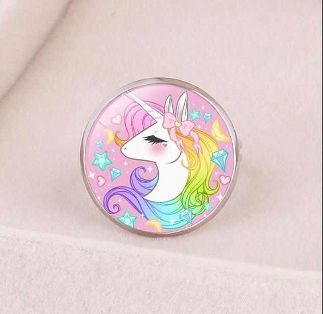 Buntes Einhorn Ring