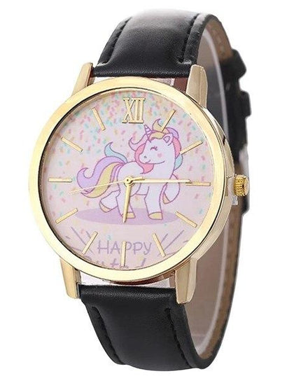Einhorn Uhr Leder