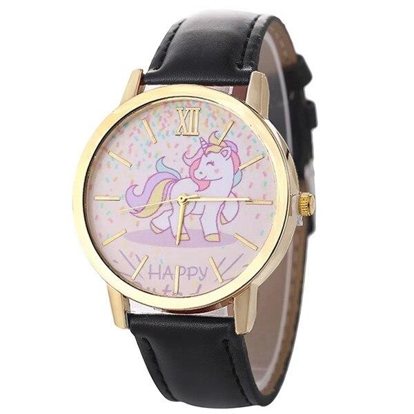 Einhorn Uhr Leder