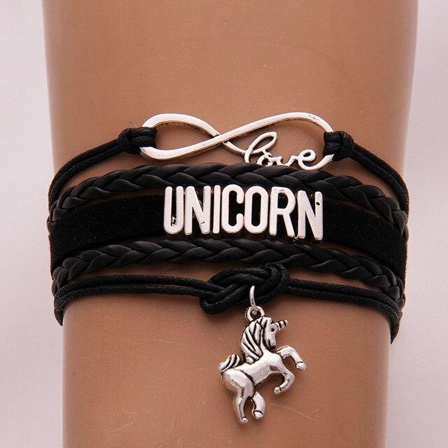 Leder-Einhorn-Armband