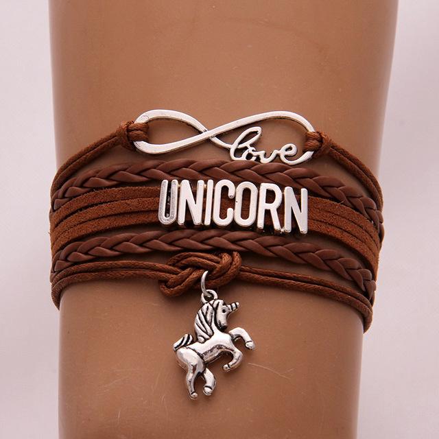 Leder-Einhorn-Armband