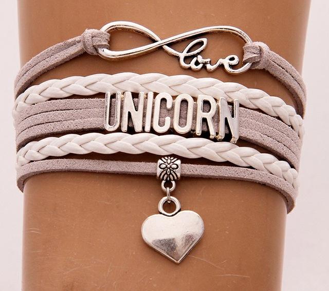 Leder-Einhorn-Armband