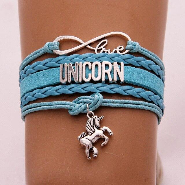 Leder-Einhorn-Armband