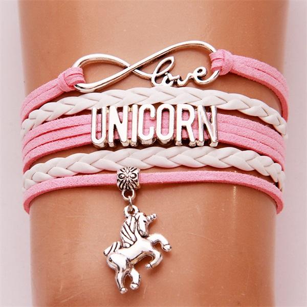 Leder-Einhorn-Armband