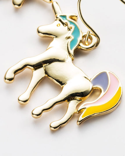 Einhorn-Ohrringe Gold