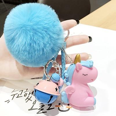 Schlüsselanhänger Einhorn Flauschig