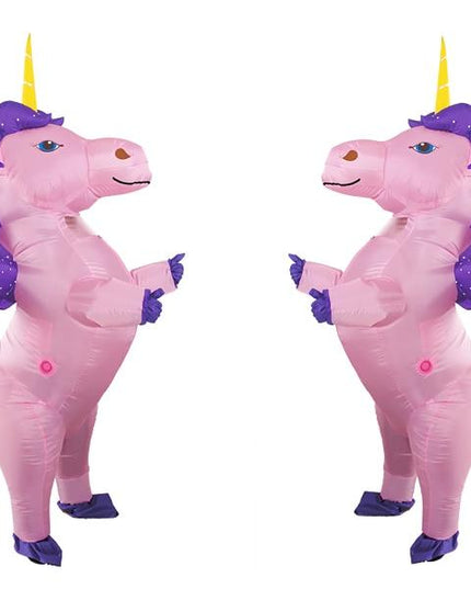 Aufblasbares Einhorn Kostüm Mann
