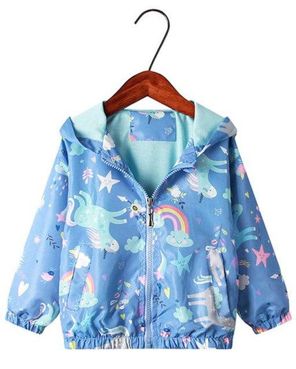 Mädchen Einhorn Fleece Jacke
