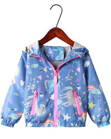Blaue Einhorn Jacke