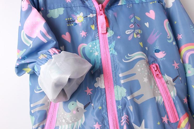 Mädchen Einhorn Fleece Jacke