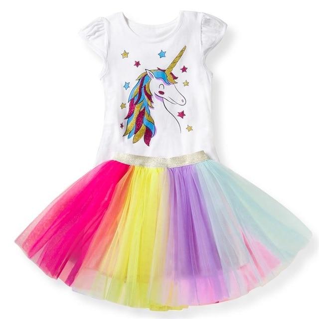 Einhorn Verkleidung Regenbogen Kleid