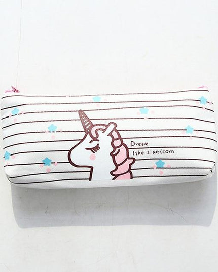 Einhorn Mäppchen Gestreift